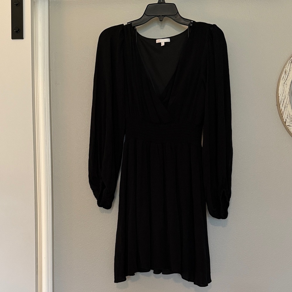 Gianni Bini Black Long Sleeve Dress